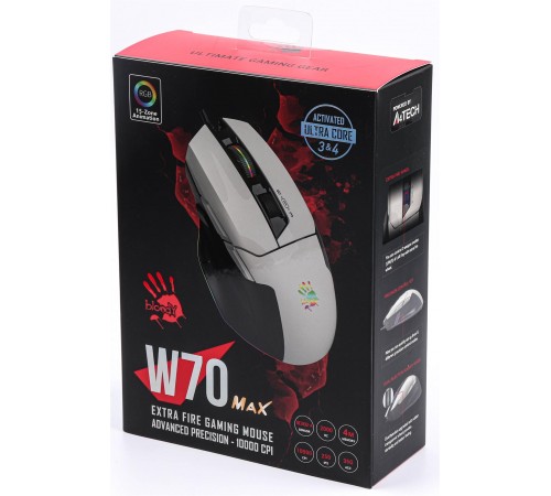 Миша Bloody W70 Max Panda White