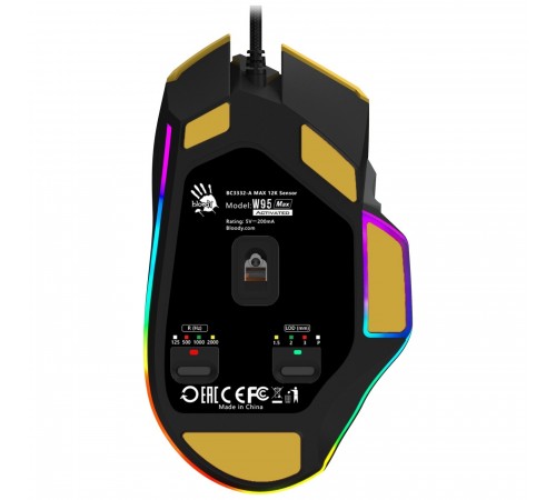 Миша A4Tech Bloody W95 Max Sports Lime