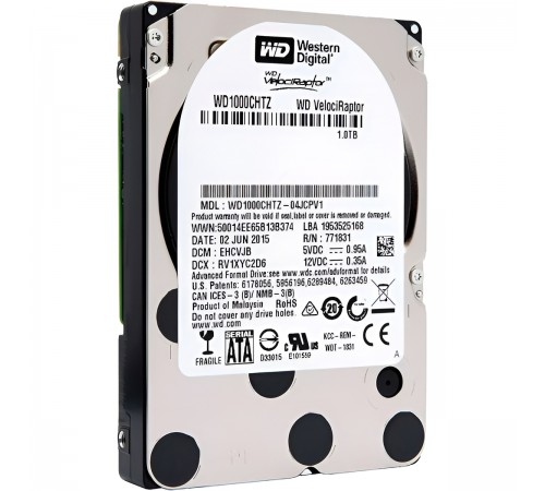 Накопитель HDD 2,5" SATA 1TB WD 64Mb, 10000rpm, VelociRaptor (WD1000CHTZ)