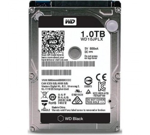 Накопичувач HDD 2.5" SATA 1.0TB WD Black 7200rpm 32MB (WD10JPLX)