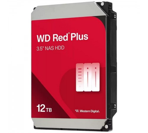 Накопичувач HDD SATA 12.0TB WD Red Plus 7200rpm 512MB (WD120EFGX)