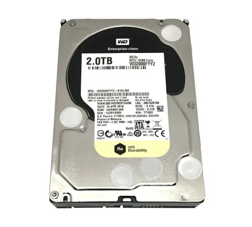 Накопичувач HDD 3.5" SAS 2.0TB WD 7200rpm 64MB (WD2000FYYZ)