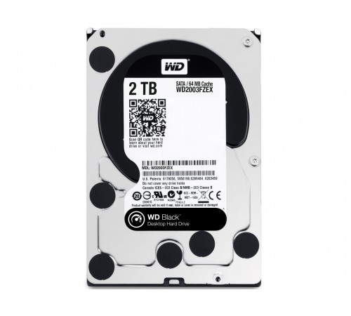 Накопичувач HDD SATA 2.0TB WD Black 7200rpm 64MB (WD2003FZEX)