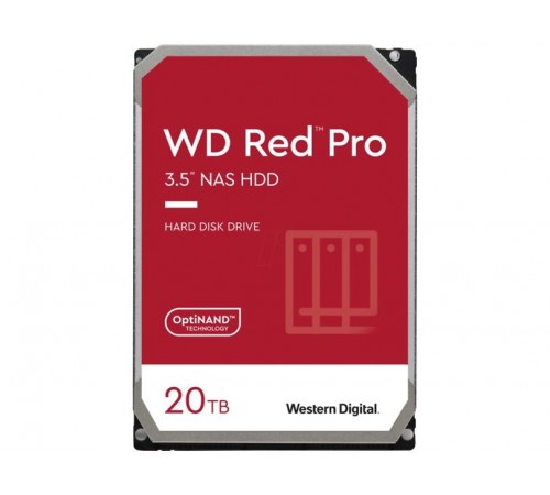 Накопичувач HDD SATA 20.0TB WD Red Pro NAS 7200rpm 512MB (WD201KFGX)