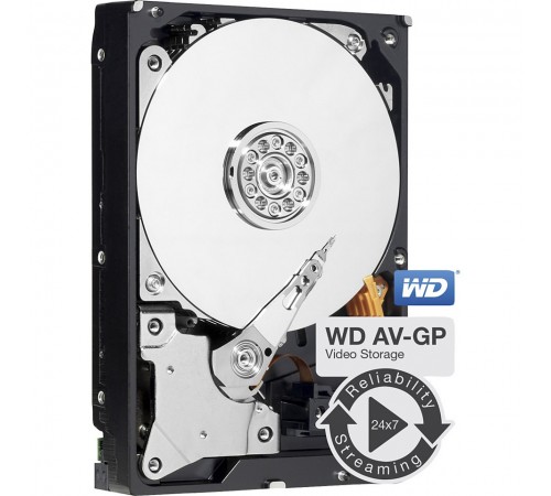 Накопичувач HDD SATA 2.0TB WD Caviar AV-GP 64MB (WD20EURX) Refurbished