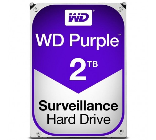 Накопичувач HDD SATA 2.0TB WD Purple 5400rpm 64MB (WD20PURZ)