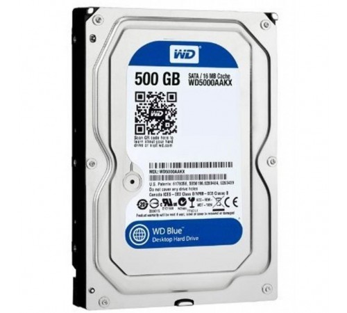 Накопичувач HDD SATA 500GB WD Blue 7200rpm 16MB (WD5000AAKX) Refurbished