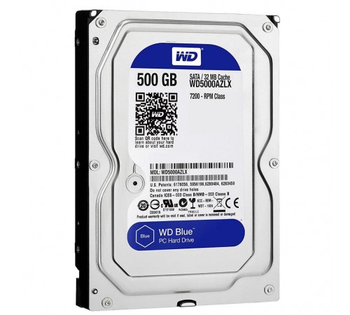 Накопичувач HDD SATA 500GB WD Blue 7200rpm 32MB (WD5000AZLX) Refurbished