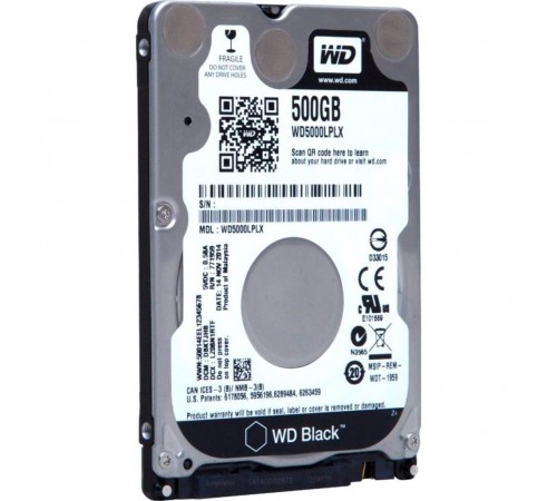 Накопичувач HDD 2.5" SATA 500GB WD Black 7200rpm 32MB (WD5000LPLX) Ref