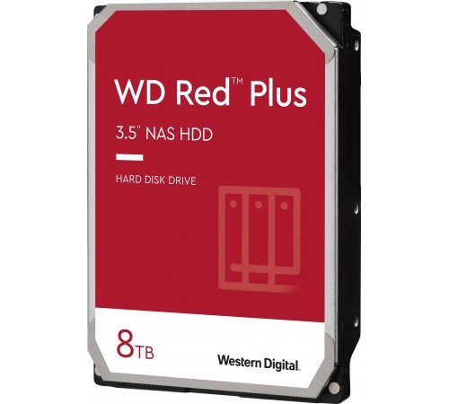 Накопичувач HDD SATA 8.0TB WD Red Plus 5640rpm 256MB (WD80EFPX)