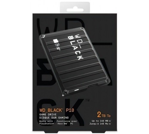 Зовнішній жорсткий диск 2.5" USB 2.0TB WD P10 Game Drive (WDBA2W0020BBK-WES1)