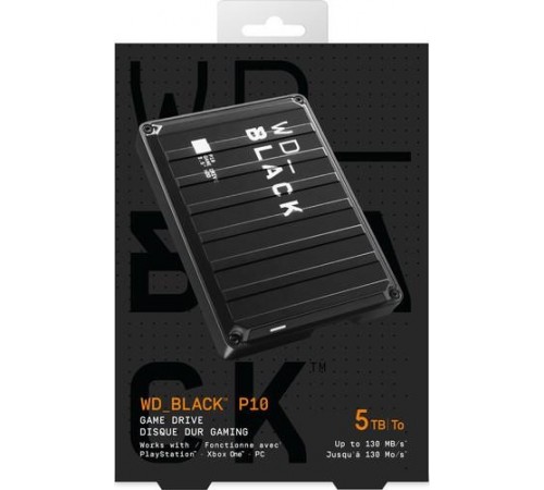 Зовнішній жорсткий диск 2.5" USB 5.0TB WD P10 Game Drive (WDBA3A0050BBK-WESN)