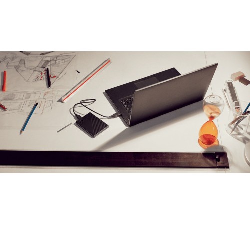 Зовнішній жорсткий диск 2.5" USB 4.0TB WD My Passport Black (WDBPKJ0040BBK-WESN)_Bulk
