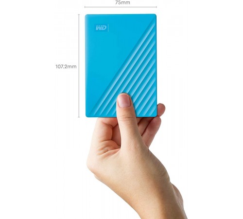 Зовнішній жорсткий диск 2.5" USB 4.0TB WD My Passport Blue (WDBPKJ0040BBL-WESN)