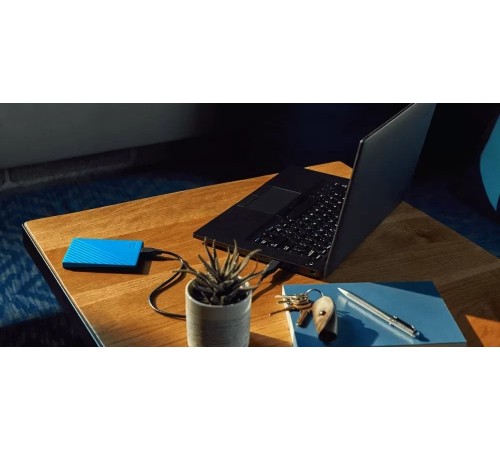 Зовнішній жорсткий диск 2.5" USB 4.0TB WD My Passport Blue (WDBPKJ0040BBL-WESN)
