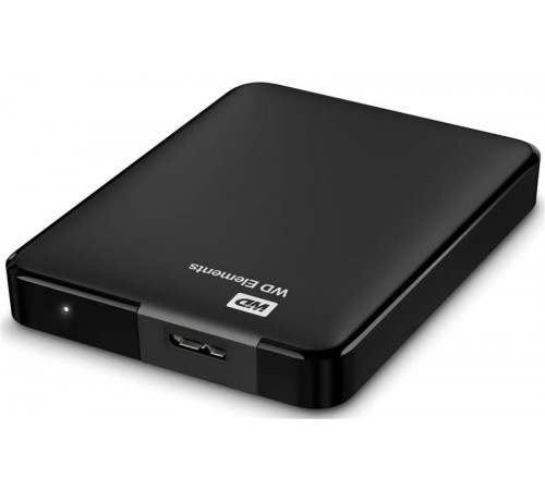Зовнішній жорсткий диск 2.5" USB 1.0TB WD Elements Black (WDBUZG0010BBK-WESN)_Bulk