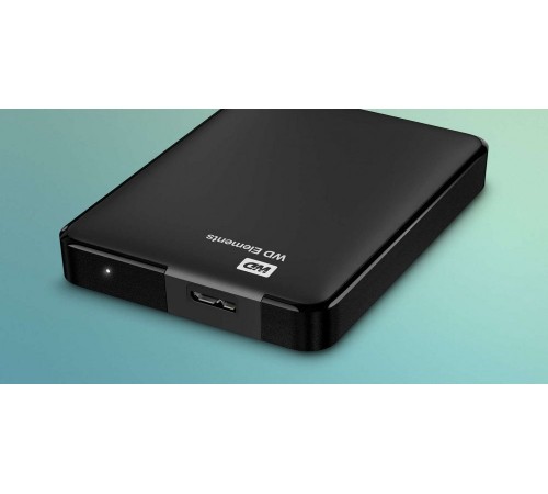 Зовнішній жорсткий диск 2.5" USB 1.0TB WD Elements Black (WDBUZG0010BBK-WESN)_Bulk