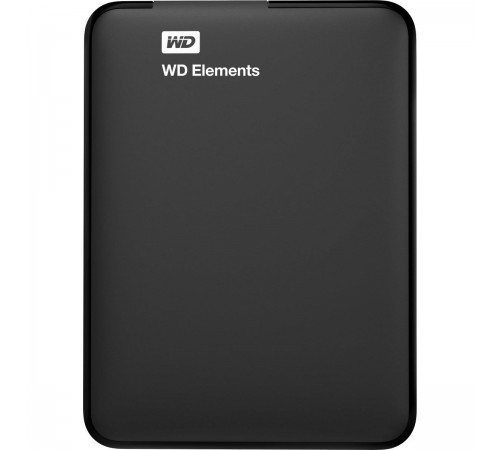 Зовнішній жорсткий диск 2.5" USB 1.0TB WD Elements Black (WDBUZG0010BBK-WESN)_Bulk