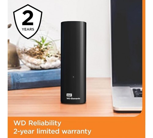 Зовнішній жорсткий диск 3.5" USB 10.0TB WD Elements Desktop Black (WDBWLG0100HBK-EESN)