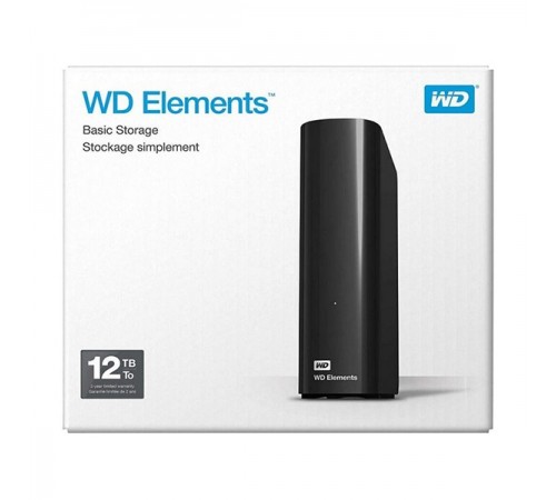 Зовнішній жорсткий диск 3.5" USB 12.0TB WD Elements Desktop Black (WDBWLG0120HBK-EESN) Зовнішній жорсткий диск 3.5" USB 12.0TB WD Elements Desktop Black (WDBWLG0120HBK-EESN)