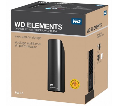 Зовнішній жорсткий диск 3.5" USB 14.0TB WD Elements Desktop Black (WDBWLG0140HBK-EESN) Зовнішній жорсткий диск 3.5" USB 14.0TB WD Elements Desktop Black (WDBWLG0140HBK-EESN)