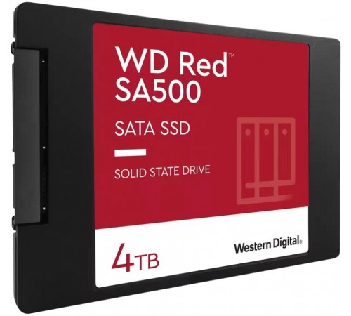 Накопичувач SSD 4TB WD Red SA500 2.5 SATAIII 3D NAND (WDS400T2R0A)