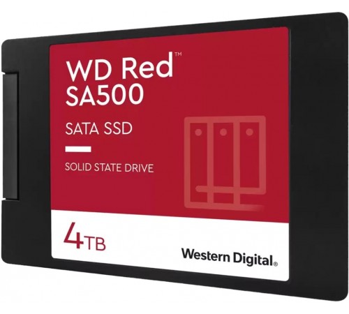 Накопичувач SSD 4TB WD Red SA500 2.5 SATAIII 3D NAND (WDS400T2R0A)