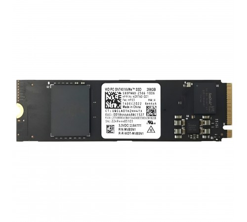 Накопичувач SSD 256GB WD SN740 M.2 2280 PCIe 4.0 x4 3D TLC (WD PC SN740 SDDPNQD 256G)