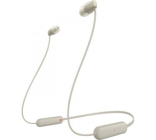 Bluetooth-гарнітура Sony WI-C100 Beige (WIC100C.CE7)