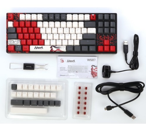 Клавіатура Bloody WS87 RGB Naraka Black