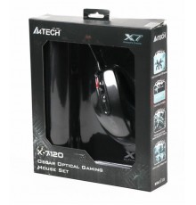 Миша A4Tech X-710BK Black USB + килимок A4Tech X7-200MP