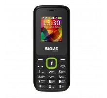Мобiльний телефон Sigma mobile X-style 171 Mini Dual Sim Black/Green