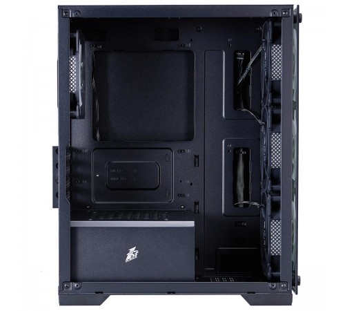 Корпус 1stPlayer X2-M-BK-4F7 Black без БЖ