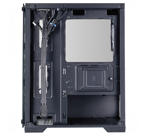 Корпус 1stPlayer X2-M-BK-4F7 Black без БЖ