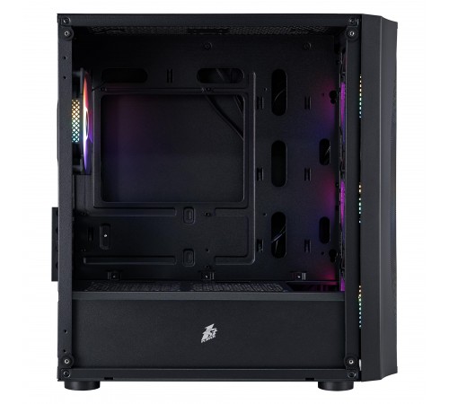 Корпус 1stPlayer X3-M-BK-4F1 Black без БЖ