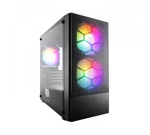 Корпус 1stPlayer X4-M-BK-2F1P-1F1 Black без БЖ