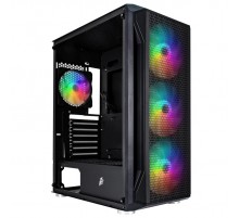 Корпус 1stPlayer X5-BK-4F1 Black без БЖ