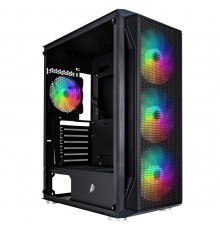 Корпус 1stPlayer X5-BK-4F1 Black без БЖ