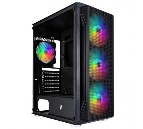 Корпус 1stPlayer X5-BK-4F1 Black без БЖ