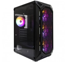Корпус 1stPlayer X6-BK-4F1 Black без БЖ