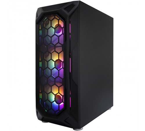 Корпус 1stPlayer X6-BK-4F1 Black без БЖ