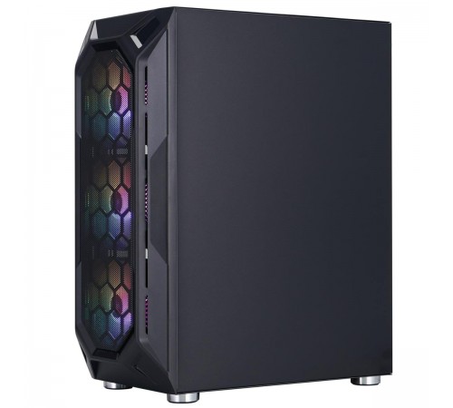 Корпус 1stPlayer X6-BK-4F1 Black без БЖ