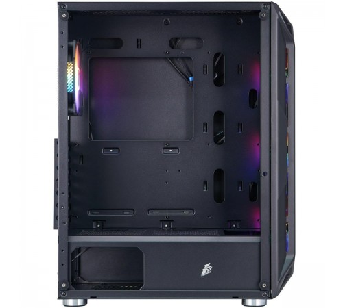 Корпус 1stPlayer X6-BK-4F1 Black без БЖ