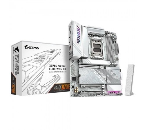 Материнська плата Gigabyte X870E Aorus Elite WiFi7 Ice Socket AM5 Материнська плата Gigabyte X870E Aorus Elite WiFi7 Ice Socket AM5