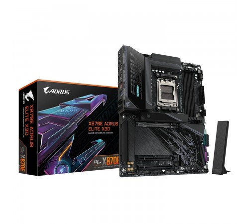 Материнська плата Gigabyte X870E Aorus Elite X3D Socket AM5
