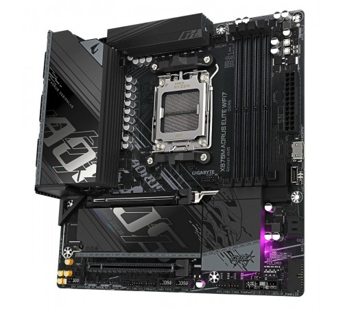 Материнська плата Gigabyte X870M Aorus Elite WiFi7 Socket AM5