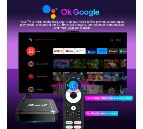 HD медіаплеєр X96Q Android (RK3518/2GB/32GB)