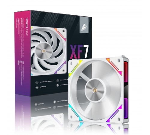 Вентилятор 1stPlayer XF7 White (XF7-WH-1IN1)
