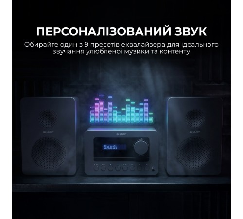 Мікросистема Sharp Micro Sound System Grey (XL-B514(GY))
