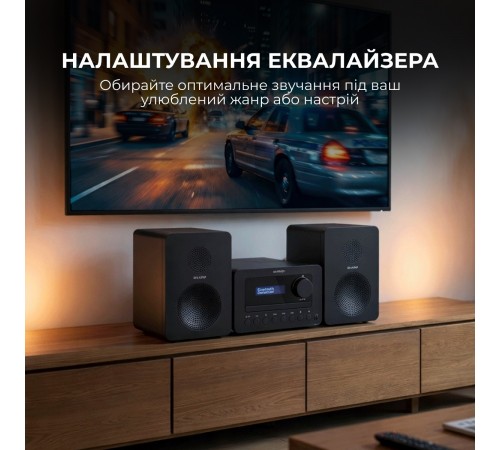 Мікросистема Sharp Micro Sound System Black (XL-B520D(BK))